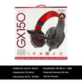 thumbnail image 4 of Audifonos Headseat Gamer Rojo Para PS4, PS5, Xbox, PC Sentry Microfono Abatible Almohadillas De Vinil, 4 of 5