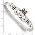 thumbnail image 3 of Stainless Steel Claddagh Bangle (18mm), 3 of 3
