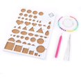thumbnail image 1 of Paper Quilling DIY Craft Kit Template Board + Tweezer + Pins + Slotted Pen Quilling Tools Kit, White, 1 of 6