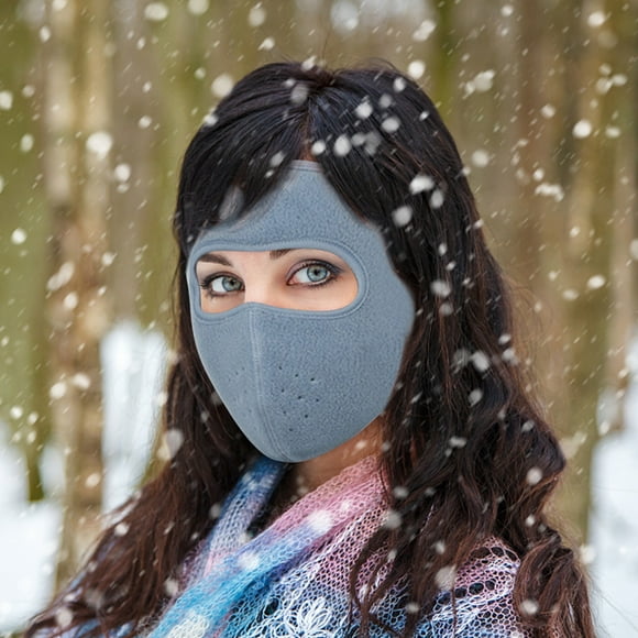 EARKITY Winter Mask, Winter Fleece Mask, Winter Fleece Cycling Full Face Mask, Winter Fleece Ski Mask for Women, Full Cover Face Mask, Outdoor Windproof Mask Breathable Thickened Dustproof