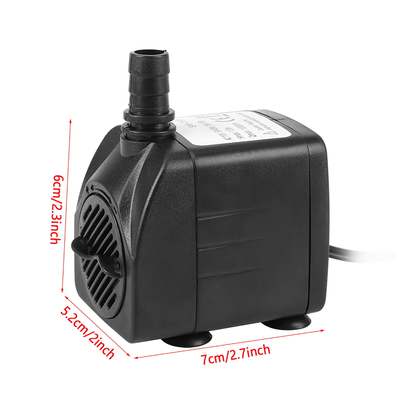 NFTIGB Ultra Quiet 15W Submersible Water Pump for Aquarium Pond Fish Tank Fountain 1000L/H (264 GPH) with Adjustable Flow Rate and Compact Design for Hydroponics Statues and Various Water Features
