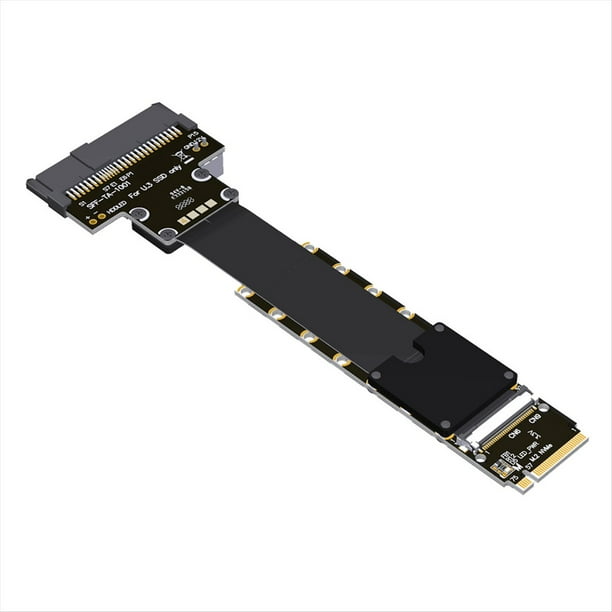 Cable de Extensión F47SM M.2 NVMe A SSD U.3 PCIe 5.0 X4 SFF-TA-1001, Alta Velocidad 128 Gbps, Profesional, 50 cm