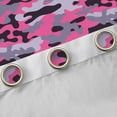 thumbnail image 4 of Feelyou Fashion Camouflage Teens Blackout Curtains Set of 2 (52x84 Each), Pink Purple Abstract Window Curtains, Modern Camo Print Curtains and Drapes, Window Curtains Decor, 4 of 6