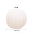 thumbnail image 3 of 6 Inch Velvet Christmas Balls, Velvet Xmas Tree Ornaments Balls Decorations Hanging Flocked Ornaments for Christmas Tree Home Garland Holiday Party Decor (White, 1Pc), 3 of 6