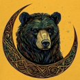 thumbnail image 3 of Celtic Moon Bear T-shirt Mystical Forest Animal Wildlife Nature Spiritual Celestial Lunar Viking Valhala Men's Tee, 3 of 7