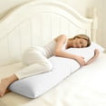 thumbnail image 6 of Soft Brushed Microfiber Body Pillowcase, White 2-Piece, 20x54 Inch, Envelope Closure, 6 of 7