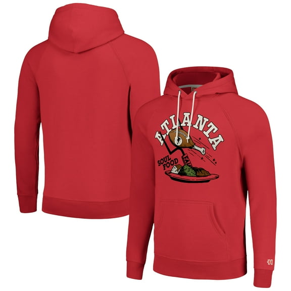 Unisex Homage Red Atlanta Falcons NFL x Guy Fieri-s Flavortown Tri-Blend Pullover Hoodie
