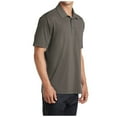 thumbnail image 4 of Yellow Rooster Mens Cotton Touch Performance Male Polo Shirt Grey Smoke XS, 4 of 4