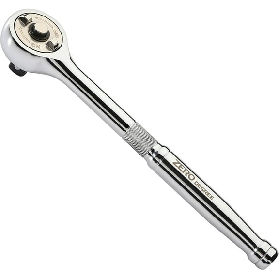 Zero Degree 3/8" inch Drive Gearless Socket Wrench Ratchet Nickel Plated 1" Turning Arc 38151