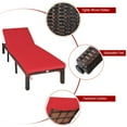 thumbnail image 6 of GVN Outdoor Chaise Lounge Rattan,Outdoor Rattan Adjustable Cushioned Chaise, Outdoor Lounge Recliner Chair with Cushioned for Pool Backyard Beach Red, 6 of 8