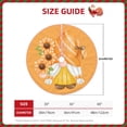 thumbnail image 3 of Daiia Sunflower Gnomes 2 Drawing Merry Christmas Tree Skirt , Xmas Large Lace-up Tree Skirt, Santa Snowflakes Rustic Home Decorations New Year Party Farmhouse Decor-30", 3 of 7