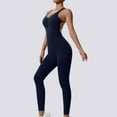 thumbnail image 2 of YABCSAZ Womens Yoga Jumpsuit Sleeveless Backless Casual Slim Running Onesie Workout Rompers Athletic Romper One Piece Outfits Exercise Jumpsuits Gym Yoga Clothes, 2 of 9