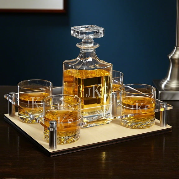 Classic Monogram Presentation Set with Decanter & Glasses