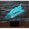 thumbnail image 3 of 3D Night lamp, 3D lamp 3D Illusion Night Lights 3D Airplane Optical Illusion Desk Lamp 7 Color USB Touch Switch Desk Night Light (J), 3 of 7