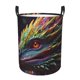thumbnail image 1 of Balery Colorful Dragon Head Profile Cesta de ropa redonda con asas, impermeable, independiente, para ropa, juguetes, dormitorio y familia-Small, 1 of 6