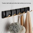 Towel Hook Punch Free Collapsible Polished Surface Good Load-bearing ...