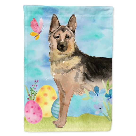 German Shepherd Easter Garden Flag