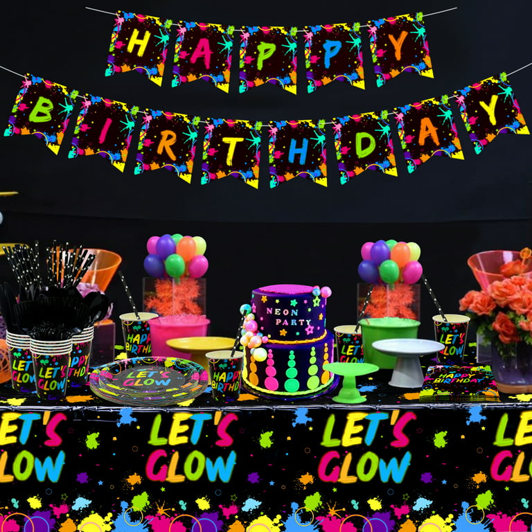Birthday Party Decorations Glow Dark