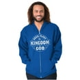 thumbnail image 5 of Seek Kingdom of God Christian Zip Up Hoodie Men's Women's Brisco Brands L, 5 of 6
