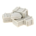 thumbnail image 4 of 4pieces Resin Model Scene Ammunition Boxes and Sangbag Wall Accessories Unpainted CUTICAT Escenario de resina, 4 of 8