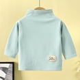 thumbnail image 3 of Ugoldhm Kids' Mock Neck Tops Long Sleeve Basic Layering Tee Soft Stretchy Fashion Shirt, 3 of 3