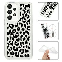 Feishell Case For Samsung A23 5G Cute Leopard Print Pattern Soft TPU Rubber Bumper Shockproof Anti-Scratch Slim Phone Cover Support Wireless Charging For Samsung Galaxy A23 5G, Leopard