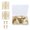 Gold, variant on 50pcs Small Gold Hinges 15x18mm Hinges with Screws set for Vintage Restoration