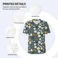 thumbnail image 4 of Balery Flowers and Bee Baseball Jersey for Men Casual Button Down Shirts Short Sleeve Active Team Sports Uniform-Large, 4 of 9
