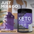 thumbnail image 6 of Keto Science Ketogenic Meal Shake Vanilla Dietary Supplement, Meal Replacement, Weight Loss, 20.7 oz, 14 Servings, 6 of 8