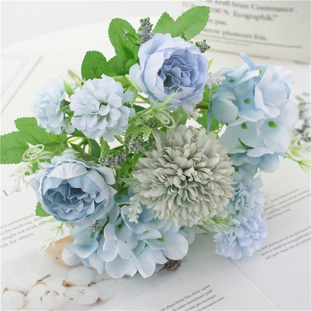Beautiful Artificial Silk Fake Flowers Wedding Valentines Bouquet Bridal Decor