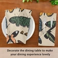 thumbnail image 5 of GZHJMY Butterfly Set Latin Print Cloth Napkin Kitchen Dining Table Collection Festive Holiday Seasonal Spring Summer Gift 6 Pack 20" × 20", 5 of 6