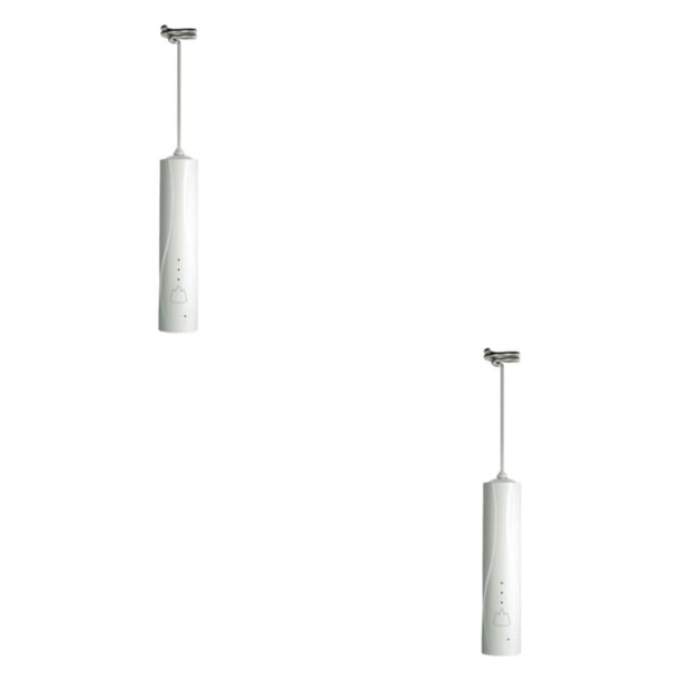 Advancent Batidor de huevos eléctrico Batidor de crema para el hogar Batidor Batidor Mezclador para hornear Blanco 2Conjunto