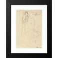 thumbnail image 2 of Albert Besnard 17x24 Black Modern Framed Museum Art Print Titled - A Woman in Armor and Shield from the Front (1906), 2 of 5