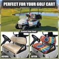 thumbnail image 4 of Uorisanigo Rainbow Spiral Tie Dye Golf Seat Cushion Cover Breathable Dress UP Older Golf Cart Vinyl Seat Anti-Slip Seats Cushion and Backrest Pad Universal More 2-Seater Golfing Carts, 4 of 7