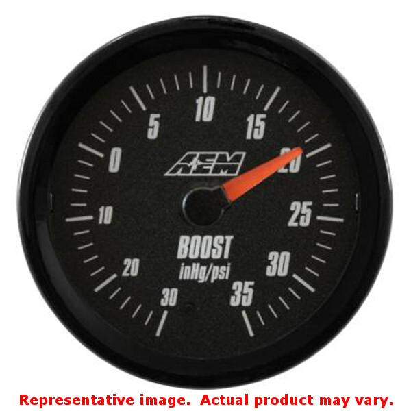 AEM 305132 3035PSI SAE Boost Analog Gauge