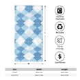 thumbnail image 2 of Polyester Long Towel Multi-Size Water Absorption Good Bright Fluffy Soft For Bathroom Swimming Pool Beach Outdoor Travel Argyle Plaid Lightskyblue_1, 2 of 8