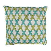 Blazing Needles 20-inch Moroccan Patterned Beaded Cotton Throw Pillows