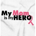 thumbnail image 2 of My Mom My Hero Breast Cancer Ribbon Men's Graphic T Shirt Tees Brisco Brands M, 2 of 6