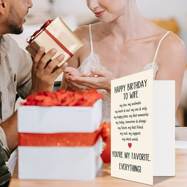 Funny Wife Birthday Card - 'You're The Best Wife Keep That Shit Up' - Blank Inside, 5x7 Inch