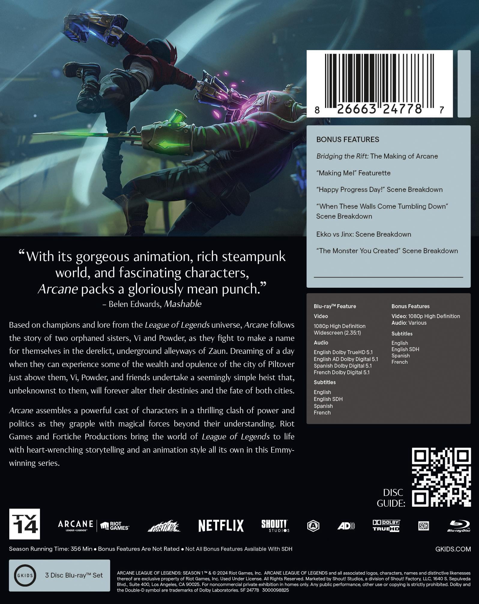 Arcane League of Legends: Season One Steelbook Blu-ray, Adventure