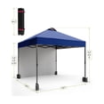 thumbnail image 3 of 10x10 Pop Up Canopy with Sidewalls for Outdoor, Portable Canopy with One Push Setup, Easy Set-Up Waterproof Tent for Outdoor Party, Sun Shade for Wedding Backyard Garden Event, 3 of 8