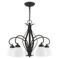 thumbnail image 4 of Livex Lighting Brookside Chandelier in Black, 4 of 7