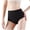 Black, variant on Women Seamless High Waisted Briefs Tummy Control No Show Underwear