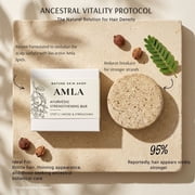 Nature Skin Shop Amla Ayurvedic Shampoo Bar, Strengthening for Fuller Hair, 2.7 Ounces