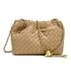 thumbnail image 1 of Bolso Joryin Woven para mujer, bandolera y noche, color marrón claro, 1 of 7