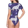 thumbnail image 4 of Naloa Cute Dog Women's Short-Sleeved Onesie, One-Piece Swimsuit for Parties, dates, clubs - Medium, 4 of 9