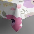 thumbnail image 4 of Pioneer Flower Floral Print Pattern Rectangle Tablecloth 60"x102",Waterproof Polyester Rectangle Table Cloth, Wipeable Spillproof Polyester Tablecloth for Dining, Camping, Indoor and Outdoor, 4 of 6