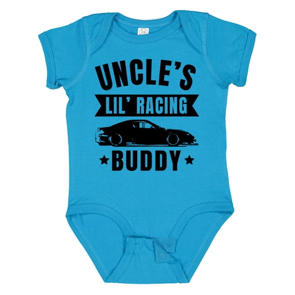 Inktastic Uncles Lil Racing Buddy Boys or Girls Baby Bodysuit