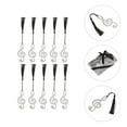 thumbnail image 2 of CIMAXIC Tassel Bookmark 10pcs Creative Metal Bookmark Creative Music Note Bookmark Delicate Bookmark,3.35"X1.38"X0.01", 2 of 4