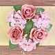 thumbnail image 4 of Lunxisen 1 Pcs Valentines Red Roses Candle Rings Wreaths Artificial Flowers Wedding Centerpieces Candle Holder with Green Leaves for Engagement Farmhouse Party, 4 of 8